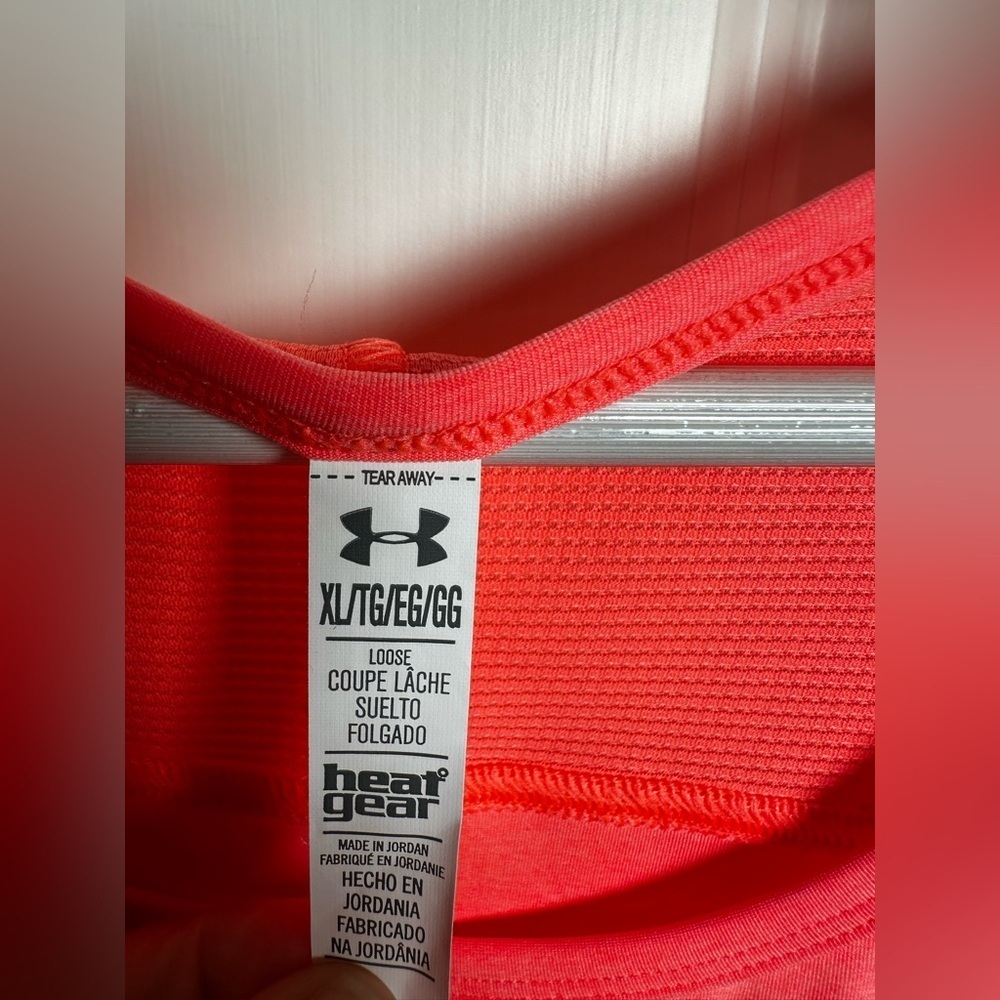 Under Armour Vibrant Coral Short Sleeve Tee - Picture 3 of 5